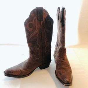 J.B. Dillon Genuine Goat Leather Cowboy Boots